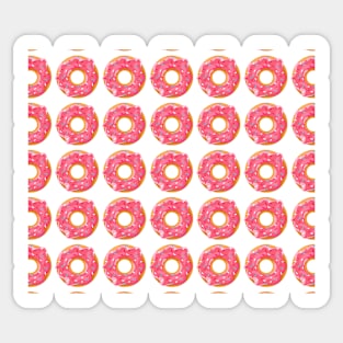 Pink Donuts Cute Pattern Social Distancing Face Mask Sticker